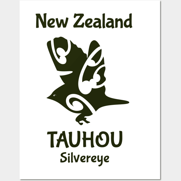 NEW ZEALAND birds Tauhou Silvereye Wall Art by mailboxdisco